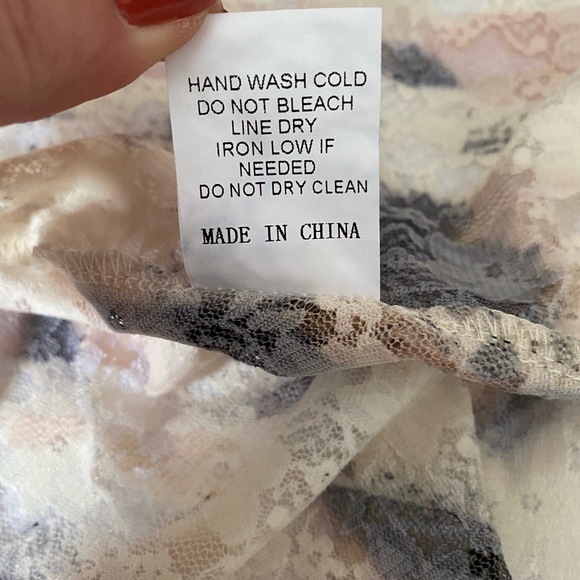 ORIGAMI cardigan TUNIC SWEATER S/M/ L XL vtg LEOPARD ANIMAL PRINT LACE BOHEMIAN - Picture 14 of 15